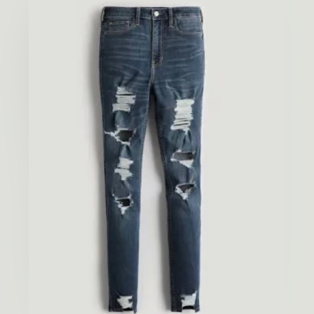 Hollister size 9 dark wash skinny jeans